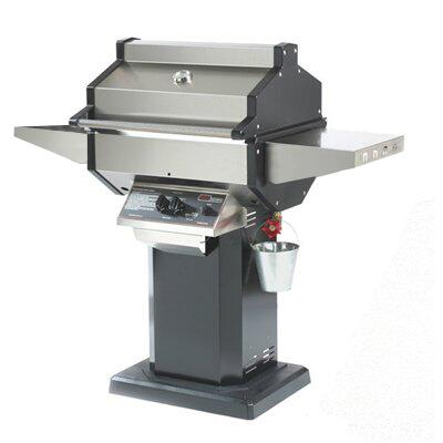 Phoenix Stainless Steel Propane Gas Grill Head On Black Aluminum Patio Base - SDBOPP