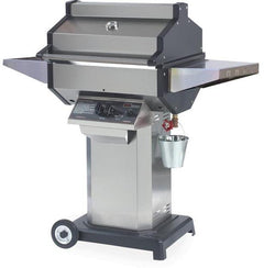 Phoenix SDSSOCP Stainless Steel Propane Gas Grill Head On Stainless Steel Pedestal Cart With Aluminum Base