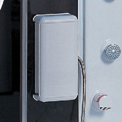 Maya Bath Siena Steam Shower – Corner Whirlpool Spa with TV, Fridge & Full-Body Massage (Siena-R)