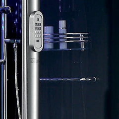 Maya Bath Siena Steam Shower – Corner Whirlpool Spa with TV, Fridge & Full-Body Massage (Siena-R)