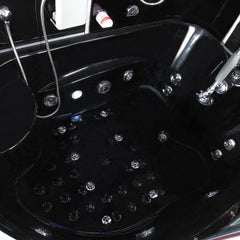 Maya Bath Siena & Siena-L Steam Showers – Corner Whirlpool Spa with TV, Fridge, and Full-Body Massage Jets