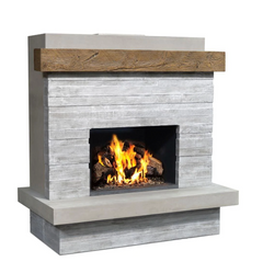 American Fyre Designs 68-Inch Free Standing Gas Fireplace Modern Design Outdoor BROOKLYN