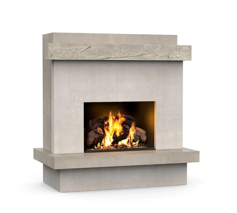 American Fyre Designs 68-Inch Free Standing Gas Fireplace Finish Outdoor BROOKLYN SMOOTH