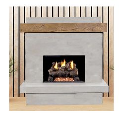American Fyre Designs 68-Inch Free Standing Gas Fireplace Finish Outdoor BROOKLYN SMOOTH