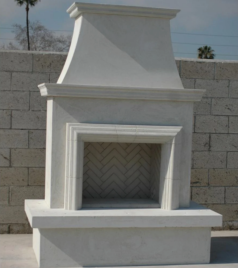 American Fyre Designs 67-Inch Contractor's Model Recessed Body and Hearth Outdoor Gas Fireplace Built-In Design Outdoor 11-A-WC-RBC