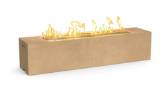 American Fyre Designs 72-Inch Milan Low Linear Gas Fire Pit Table Modern Design Outdoor
