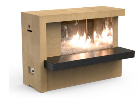 American Fyre Designs Manhattan Gas Fireplace Modern Design Outdoor AFD-082-Config