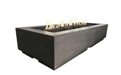 American Fyre Designs 72-Inch Louvre Rectangular Gas Fire Pit Modern Design Outdoor 688-WA-11-M8PC