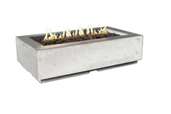 American Fyre Designs 56-Inch Louvre Rectangular Gas Fire Pit Modern Design Outdoor