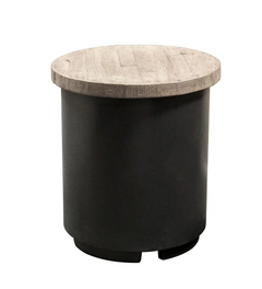 American Fyre Designs Contempo Reclaimed Wood Tank/End Table Functional Accessory Outdoor 8510-BA Series