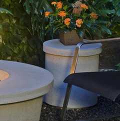 American Fyre Designs Contempo Concrete Tank/End Table Functional Accessory Outdoor 8510-WA
