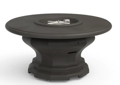 American Fyre Designs 48-Inch Inverted Round Concrete Gas Fire Pit Table Modern Design Outdoor 629-WA-11-M2PC