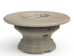 American Fyre Designs 48-Inch Inverted Round Concrete Gas Fire Pit Table Modern Design Outdoor 629-WA-11-M2PC