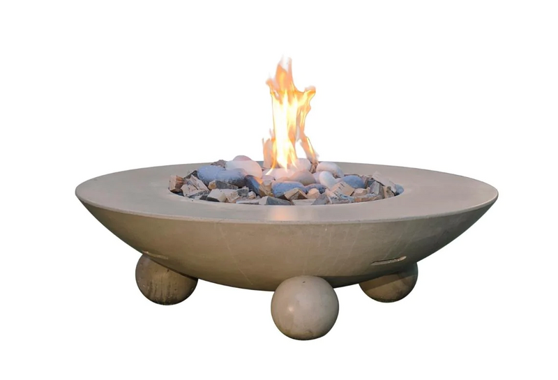 American Fyre Designs 54-Inch Versailles Round Gas Fire Pit Table Portable Design Outdoor 744-WA-11