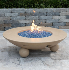 American Fyre Designs 54-Inch Versailles Round Gas Fire Pit Table Portable Design Outdoor 744-WA-11
