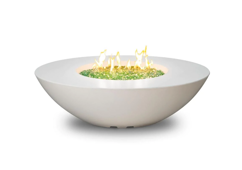 American Fyre Designs 60-Inch Calais Oval Gas Fire Pit Table Modern Design Outdoor 759-WA-11