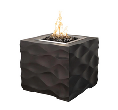 American Fyre Designs 26-Inch Voro Cube Square Gas Fire Pit Portable Design Outdoor 726-WA-11