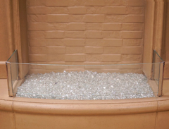 American Fyre Designs Glass Wind Guard for Gas Fire Pits Safety Accessory Outdoor 82-WG Series