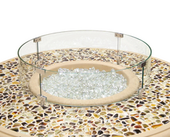 American Fyre Designs Glass Wind Guard for Gas Fire Pits Safety Accessory Outdoor 82-WG Series