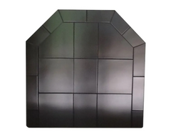 Diamond Hearths Standard or Corner Pad Traditional Edge Type I Black Knight Finish Indoor DH-BM