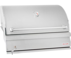 Blaze 32-Inch Built-In Charcoal Grill with Adjustable Tray and Hook-and-Hang Grate System – BLZ-4-CHAR