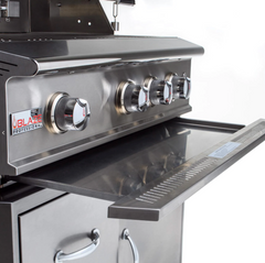 Blaze 6-Foot Stainless Steel Outdoor Kitchen Island with 32-Inch Gas Grill and LED Storage Drawers – Premium LTE Series