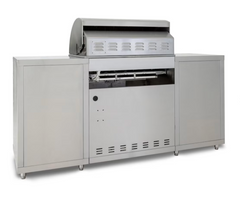 Blaze 6-Foot Stainless Steel Outdoor Kitchen Island with 32-Inch Gas Grill and LED Storage Drawers – Premium LTE Series