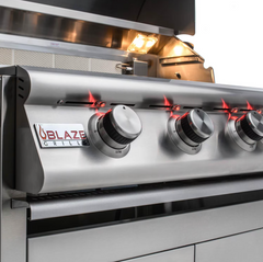 Blaze LTE 32-Inch 4-Burner Built-In Gas Grill with LED Lighting and Infrared Rear Burner – BLZ-4LTE2