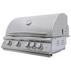 Blaze LTE+ 32-Inch 4-Burner Built-In Gas Grill with LED Knobs and Rear Infrared Burner – BLZ-4LTE3
