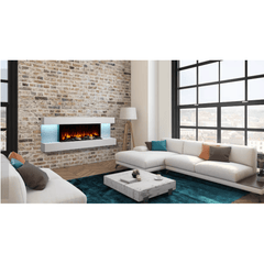 SimpliFire 36 Inch Format Floating Mantel Electric Wall-Mounted Fireplace SF-FORMAT36