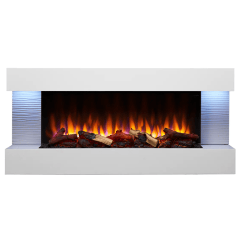 SimpliFire 36 Inch Format Floating Mantel Electric Wall-Mounted Fireplace SF-FORMAT36
