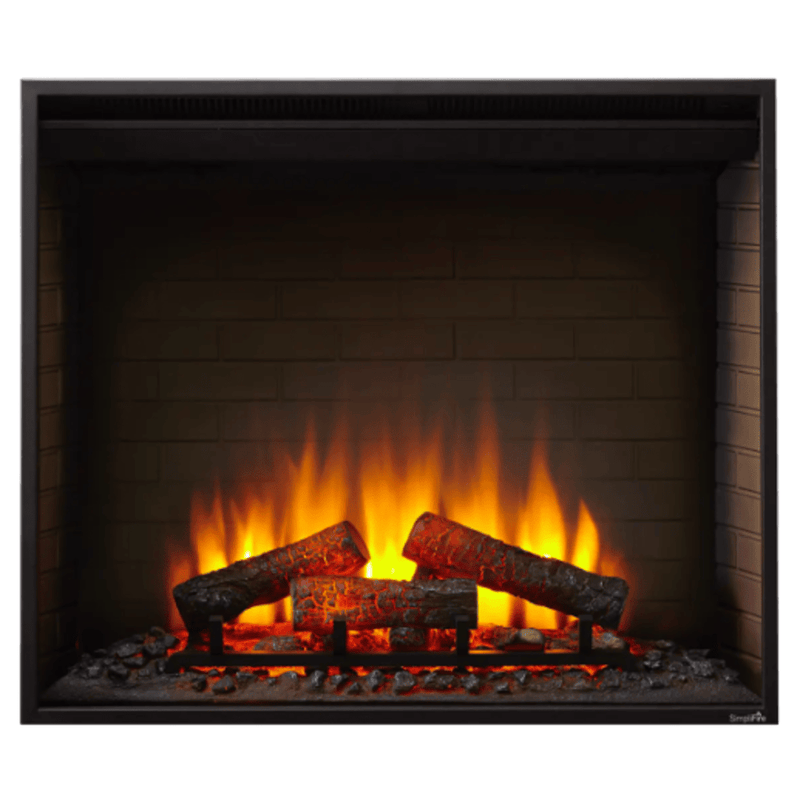 SimpliFire 36 Inch Traditional Built-In Electric Fireplace SF-BI36-EB