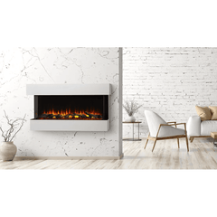 SimpliFire 43 Inch Scion Trinity 3-Sided Linear Built-In Electric Fireplace SF-SCT43-BK