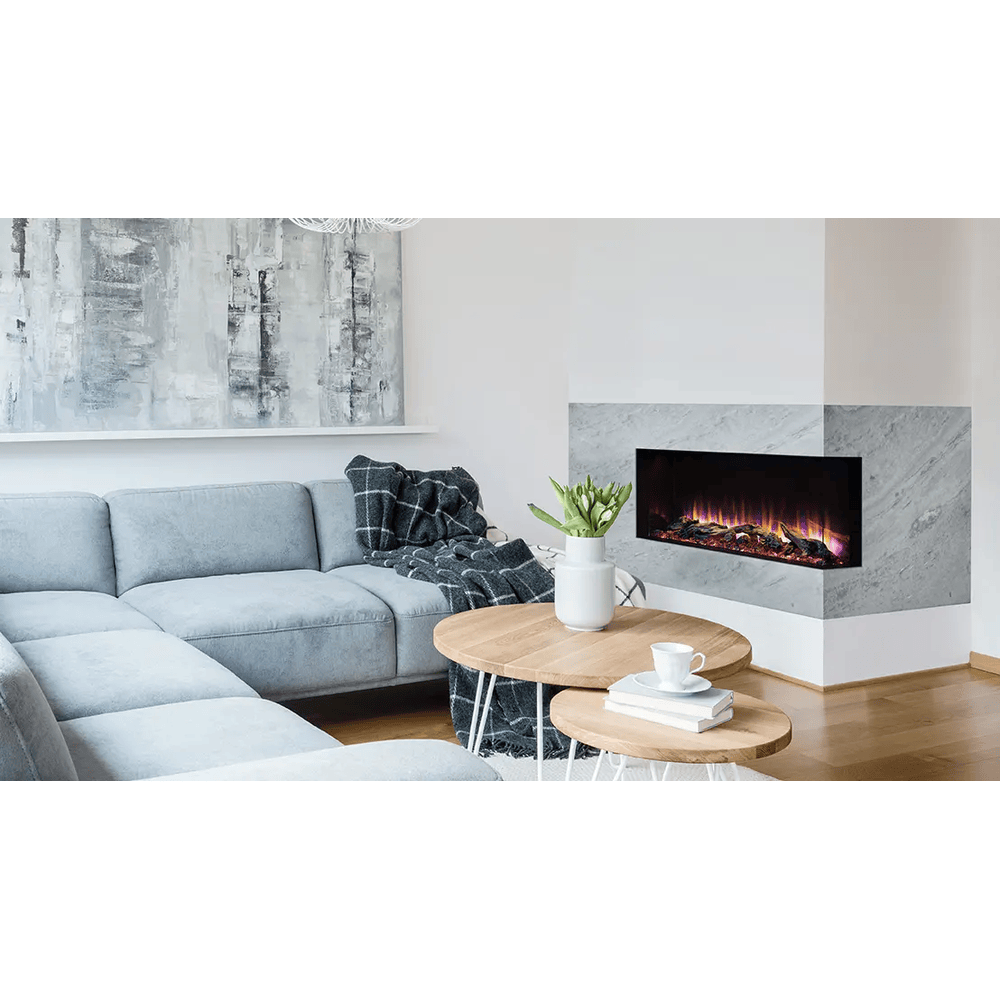 SimpliFire 43 Inch Scion Trinity 3-Sided Linear Built-In Electric Fireplace SF-SCT43-BK