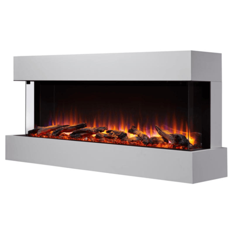 SimpliFire 55 Inch Scion Trinity 3-Sided Linear Built-In Electric Fireplace SF-SCT55-BK