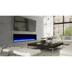 SimpliFire 78 Inch Scion Linear Built-In Electric Fireplace SF-SC78-BK