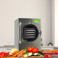 Harvest Right Home Freeze Dryer with 4 Tray & Mylar Starter Kit in Stainless Steel, Small, with Oil Free Pump (N-HRFDSSS-PP, SP-GW11060)