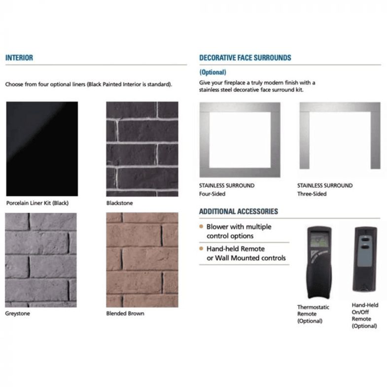 Superior DRT2000 Series 35 Inch Traditional Direct Top/Rear Vent Natural Gas Fireplace DRT2035DEN-E