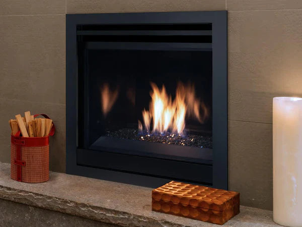 Superior DRC3000 Series Mid-Size Contemporary Top/Rear Direct Vent Natural Gas Fireplace in Electronic Ignition DRC3035DEN-E