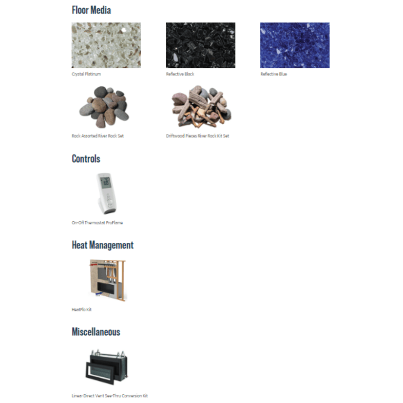 Superior DRL4000 Series Linear Contemporary Direct Vent Gas Fireplace in Electronic Ignition DRL4048TEN