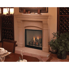 Superior 36 Inch Traditional Direct Vent Propane Red Stacked Fireplace DRT4036TEPRS