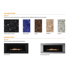 Superior DRL3054 54 Inch Linear Direct Vent Gas Fireplace in Electronic Ignition DRL3054TEN