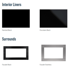 Superior DRL3500 Series 35 Inch Linear Contemporary Direct Vent Gas Fireplace in Electronic Ignition DRL3535TEN
