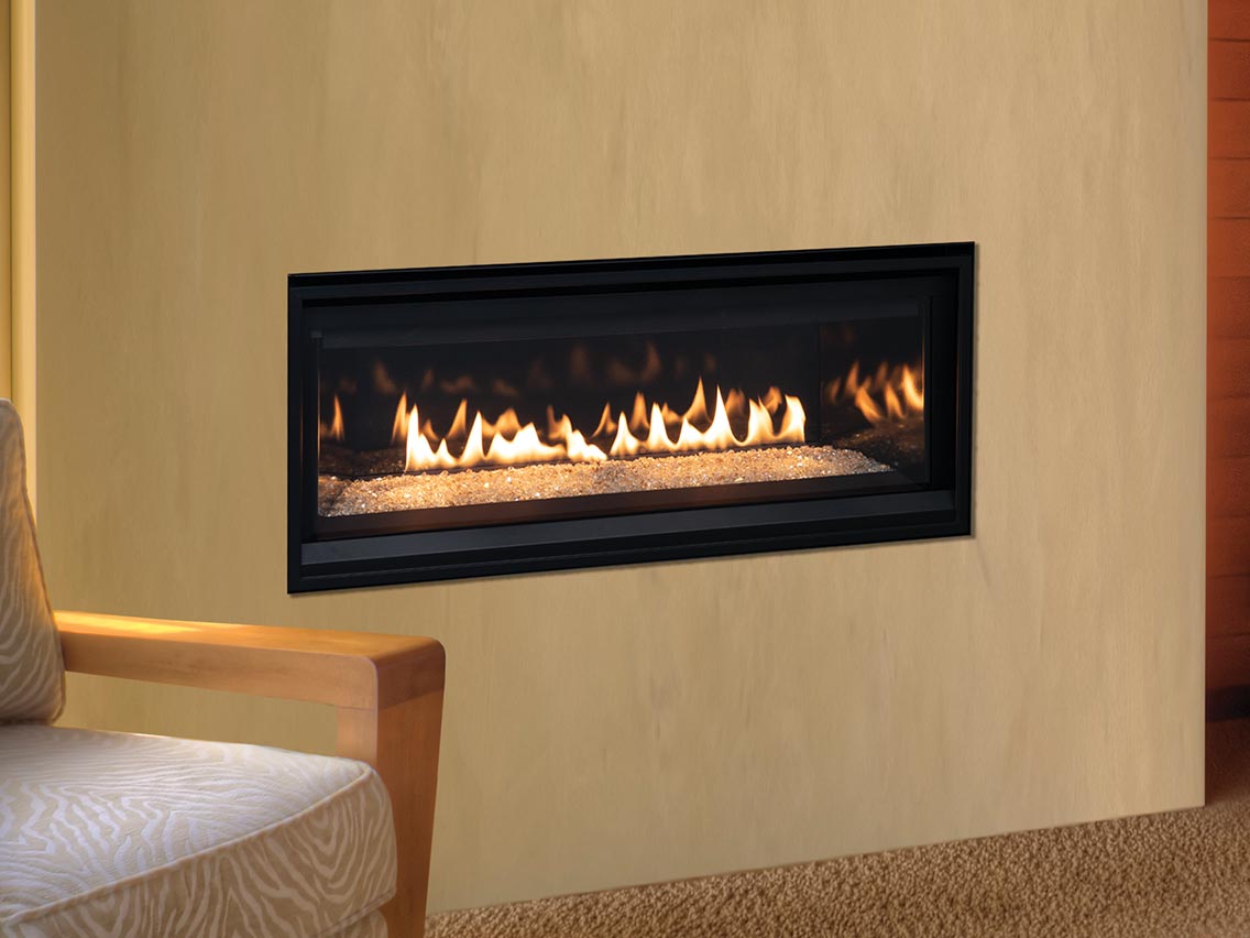 Superior DRL3500 Series 35 Inch Linear Contemporary Direct Vent Gas Fireplace in Electronic Ignition DRL3535TEN
