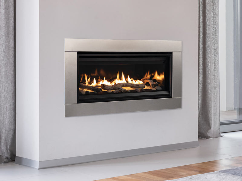 Superior DRL3500 Series 35 Inch Linear Contemporary Direct Vent Gas Fireplace in Electronic Ignition DRL3535TEN