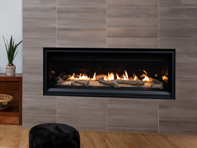 Superior DRL3500 Series 55 Inch Linear Contemporary Direct Vent Gas Fireplace in Electronic Ignition DRL3555TEN