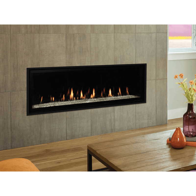 Superior DRL6000 Series 60 Inch Linear Contemporary Direct Vent Natural Gas Fireplace in Electronic Ignition DRL6060TEN-B