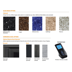Superior DRL6500 Series 42 Inch Direct Vent Contemporary Linear Natural Gas Fireplace DRL6542TEN
