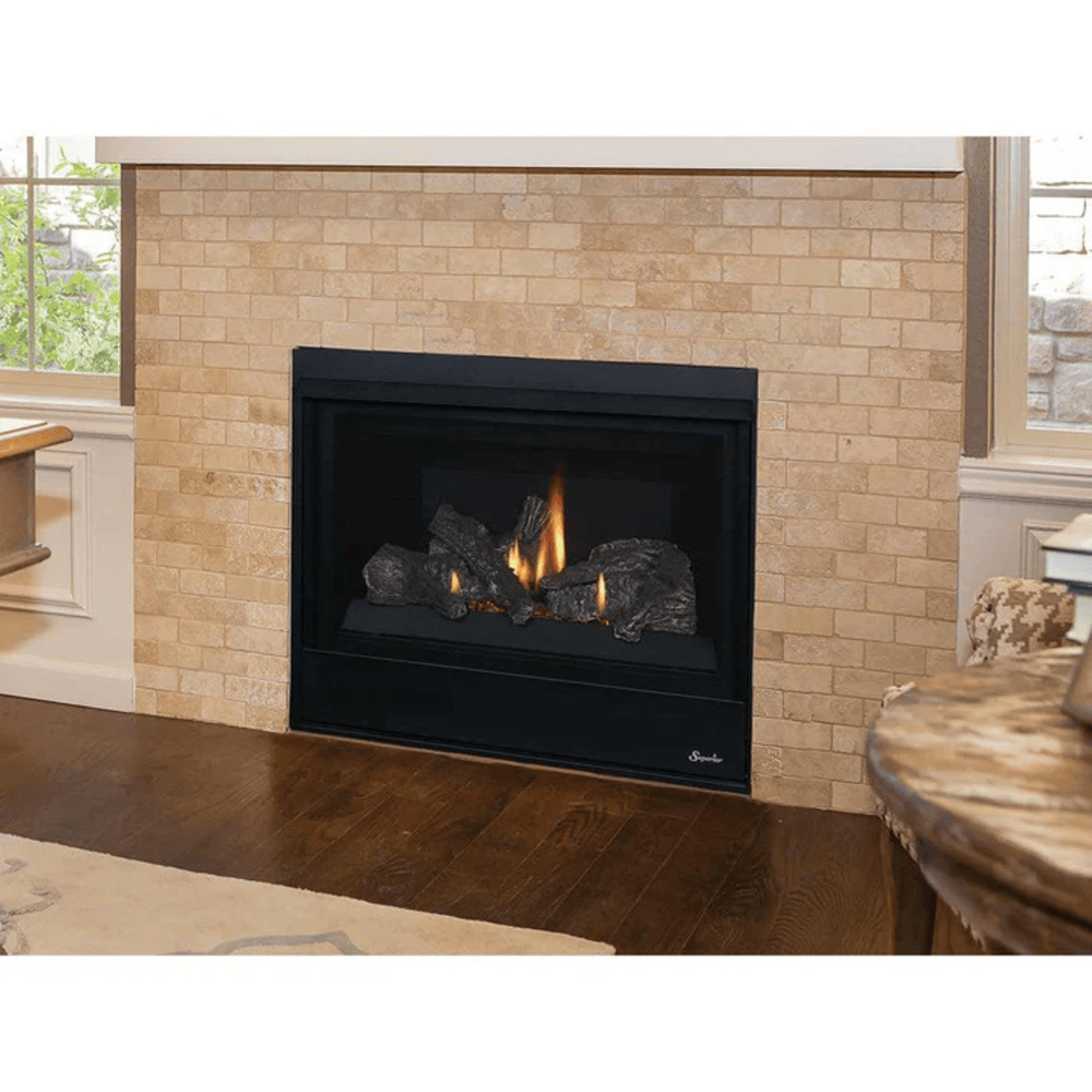 Superior DRT2000 Series 33 Inch Traditional Direct Rear Vent Gas Fireplace with Electronic Ignition DRT2033REN