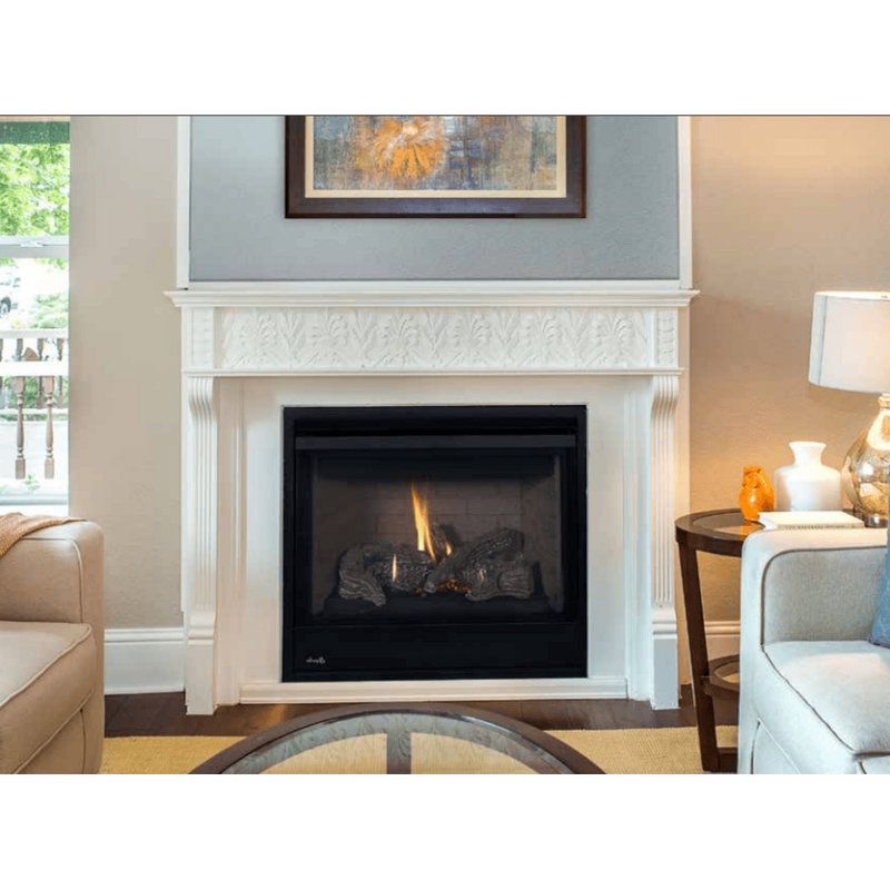 Superior DRT2000 Series 35 Inch Traditional Direct Top/Rear Vent Natural Gas Fireplace DRT2035DEN-E